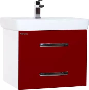 Тумба с раковиной Bellezza Рокко 70 подвесная, красная