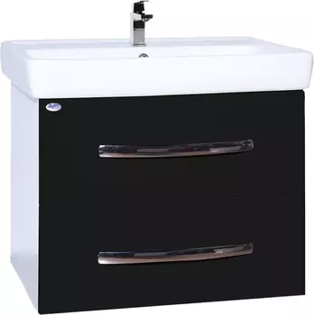 Тумба с раковиной Bellezza Рокко 70 подвесная, черная