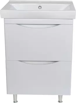 Тумба с раковиной Bellezza Санриса 60 напольная, белая
