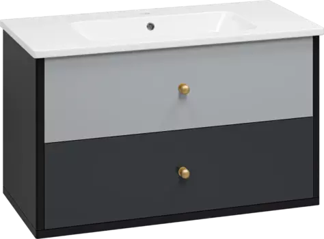 Тумба с раковиной Brevita 50 оттенков серого Кристиан 100