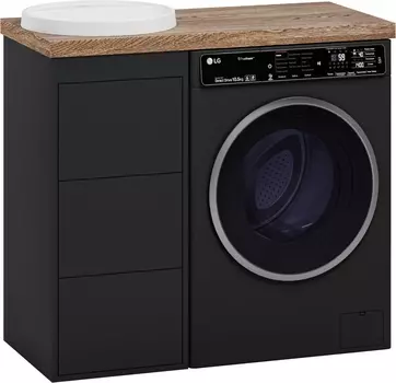 Тумба с раковиной Brevita Grafit 40