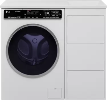 Тумба с раковиной Brevita Grafit 40 R, под стиральную машину, раковина Гавана