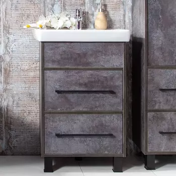 Тумба с раковиной Бриклаер Чили 55 цемент