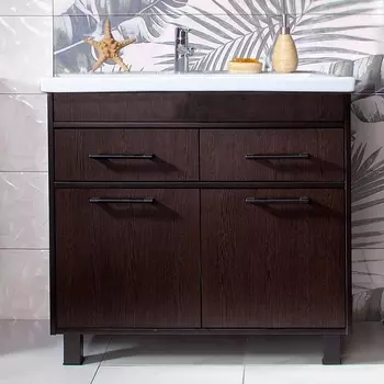 Тумба с раковиной Бриклаер Чили 90 венге С