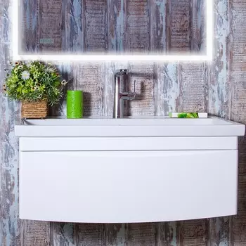 Тумба с раковиной Бриклаер Вега 100 белая