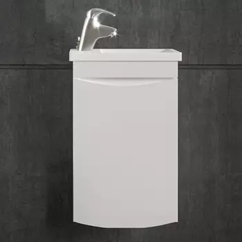 Тумба с раковиной Бриклаер Вега 40 белая