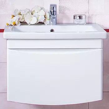 Тумба с раковиной Бриклаер Вега 60 белая