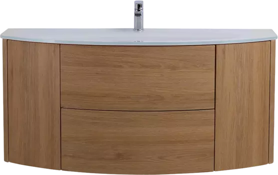 Тумба с раковиной Cezares Eden 120 rovere tabacco, раковина 82368