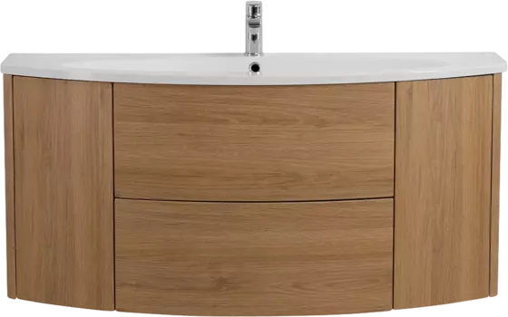 Тумба с раковиной Cezares Eden 120 rovere tabacco, раковина 50178