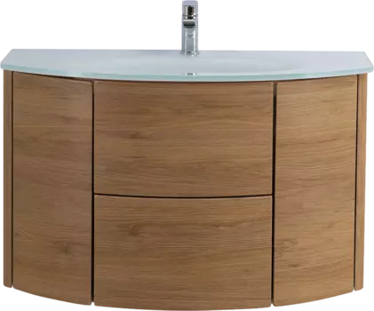 Тумба с раковиной Cezares Eden 91 rovere tabacco, раковина 82399