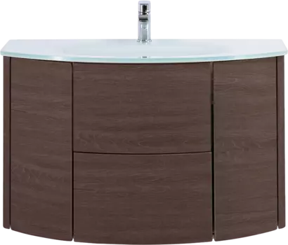 Тумба с раковиной Cezares Eden 91 rovere scuro soft, раковина 82399