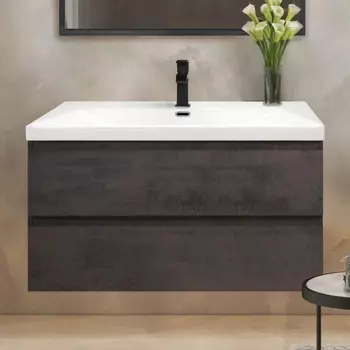 Тумба с раковиной Cezares Molveno 100, ossido, раковина Cezares CZR-1188-1000/500