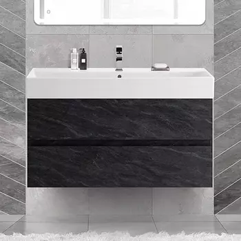 Тумба с раковиной Cezares Molveno 46 100 antracite, с раковиной Cezares CZR-MIL-100-LVB