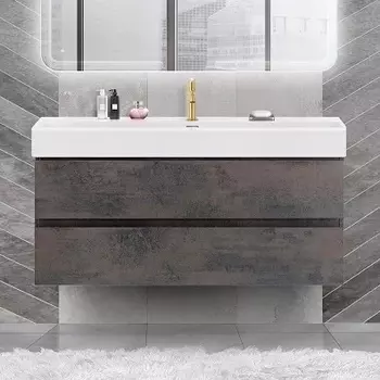 Тумба с раковиной Cezares Molveno 46 120 ossido, с раковиной Cezares CZR-MIL-120-LVB