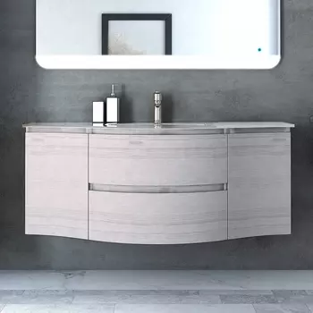 Тумба с раковиной Cezares Vague 140 rovere sbiancato