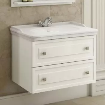 Тумба с раковиной Comforty Феррара 80 подвесная, белая