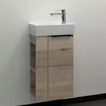 Тумба с раковиной Comforty Матэ 40 дуб дымчатый