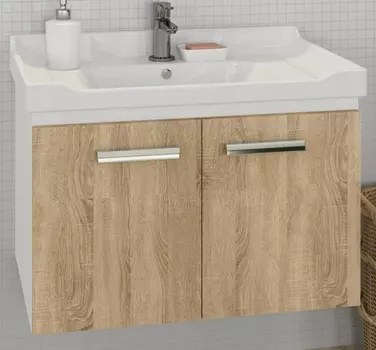 Тумба с раковиной Comforty Рига 70 дуб сонома 00004142215