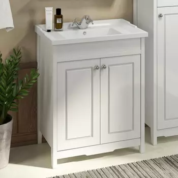 Тумба с раковиной Comforty Тбилиси 70 белый глянец 00003132629