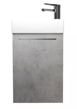 Тумба с раковиной Creto Pollino Beton, правая 15-1418-1419B+1419-001-0126