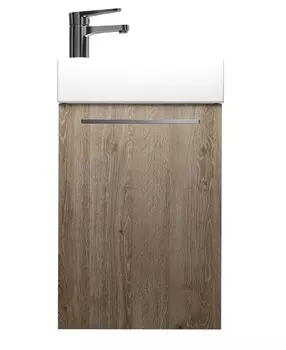 Тумба с раковиной Creto Pollino Truffle, левая