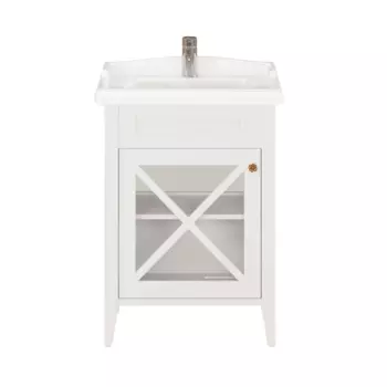 Тумба с раковиной Creto Vetra 60, белая