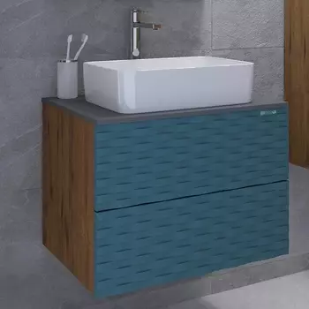 Тумба с раковиной Grossman Альба 65 веллингтон, бриз