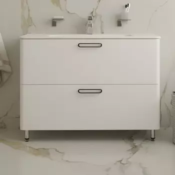 Тумба с раковиной Iddis Brick 100 напольная