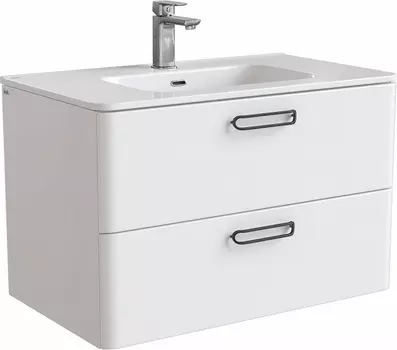 Тумба с раковиной Iddis Brick 80 подвесная белая BRI80W0i95K