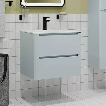 Тумба с раковиной Iddis Edifice 60 подвесная, голубая