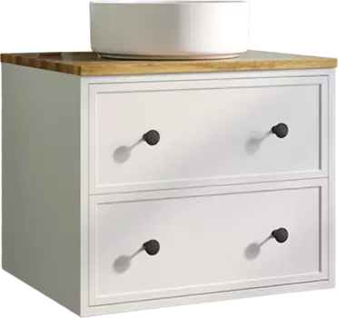 Тумба с раковиной Iddis Torr 60 подвесная, белая матовая