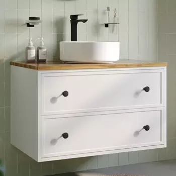 Тумба с раковиной Iddis Torr 80 подвесная, белая матовая