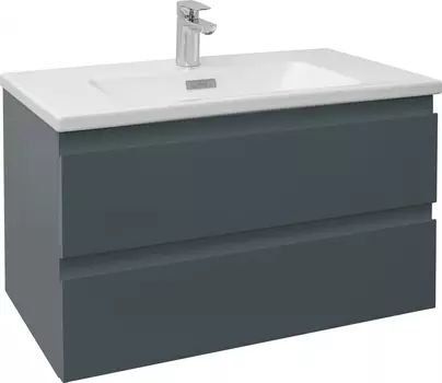 Тумба с раковиной Jacob Delafon Madeleine 80 серый матовый