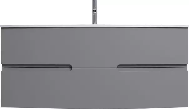 Тумба с раковиной Jacob Delafon Nona 120 глянцевый серый титан