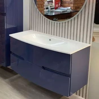 Тумба с раковиной Jacob Delafon Nona 120 глянцевый темно-синий