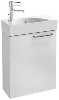 Тумба с раковиной Jacob Delafon Odeon Rive Gauche 50 L белая ручка черная