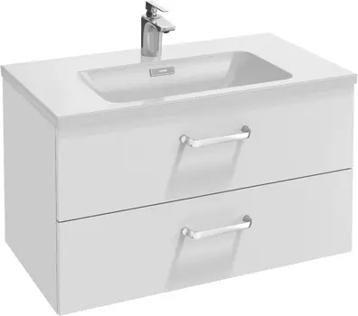 Тумба с раковиной Jacob Delafon Vox 80 белая, ручки R1