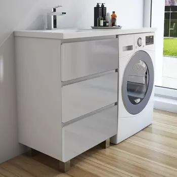 Тумба с раковиной Эстет Dallas Luxe 100 напольная, 3 ящика