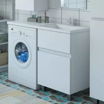 Тумба с раковиной Эстет Dallas Luxe 100 R напольная, 2 ящика