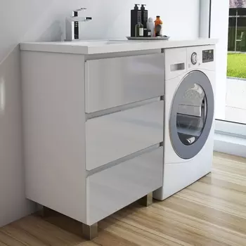 Тумба с раковиной Эстет Dallas Luxe 140 напольная, 3 ящика, L ФР-00002922