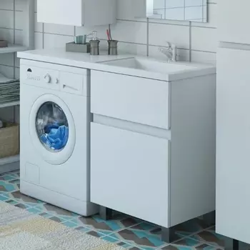 Тумба с раковиной Эстет Dallas Luxe 140 напольная, 2 ящика R