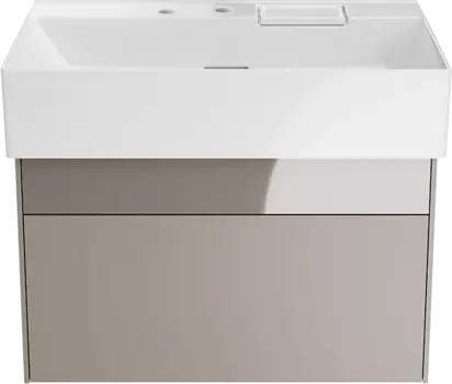 Тумба с раковиной Kerama Marazzi Logica 70, подвесная, песчаная, с отверстием под дозатор