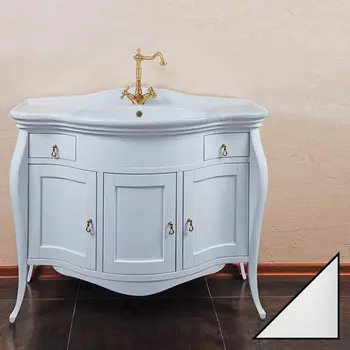 Тумба с раковиной La Beaute Classic Marian белый глянец