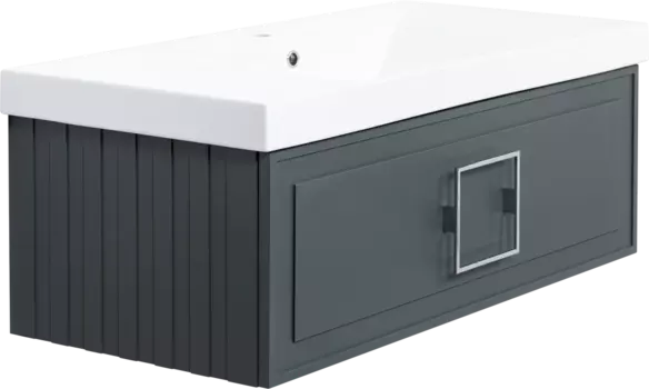 Тумба с раковиной La Fenice Cubo 100 серая