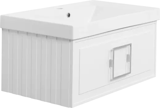 Тумба с раковиной La Fenice Cubo 80 белая