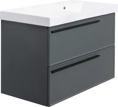 Тумба с раковиной La Fenice Elba Twin 90 серая