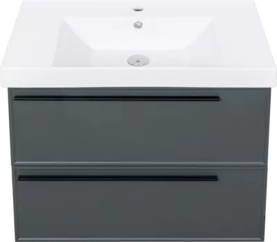 Тумба с раковиной La Fenice Elba Twin 80 серая