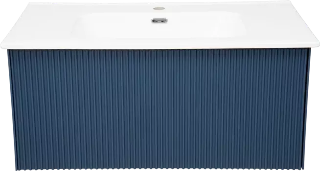 Тумба с раковиной La Fenice Terra 80 синяя