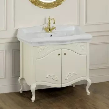 Тумба с раковиной Migliore Impero 90 с дверками, avorio