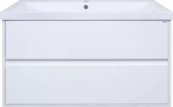Тумба с раковиной Misty Алиса 90 подвесная, белая